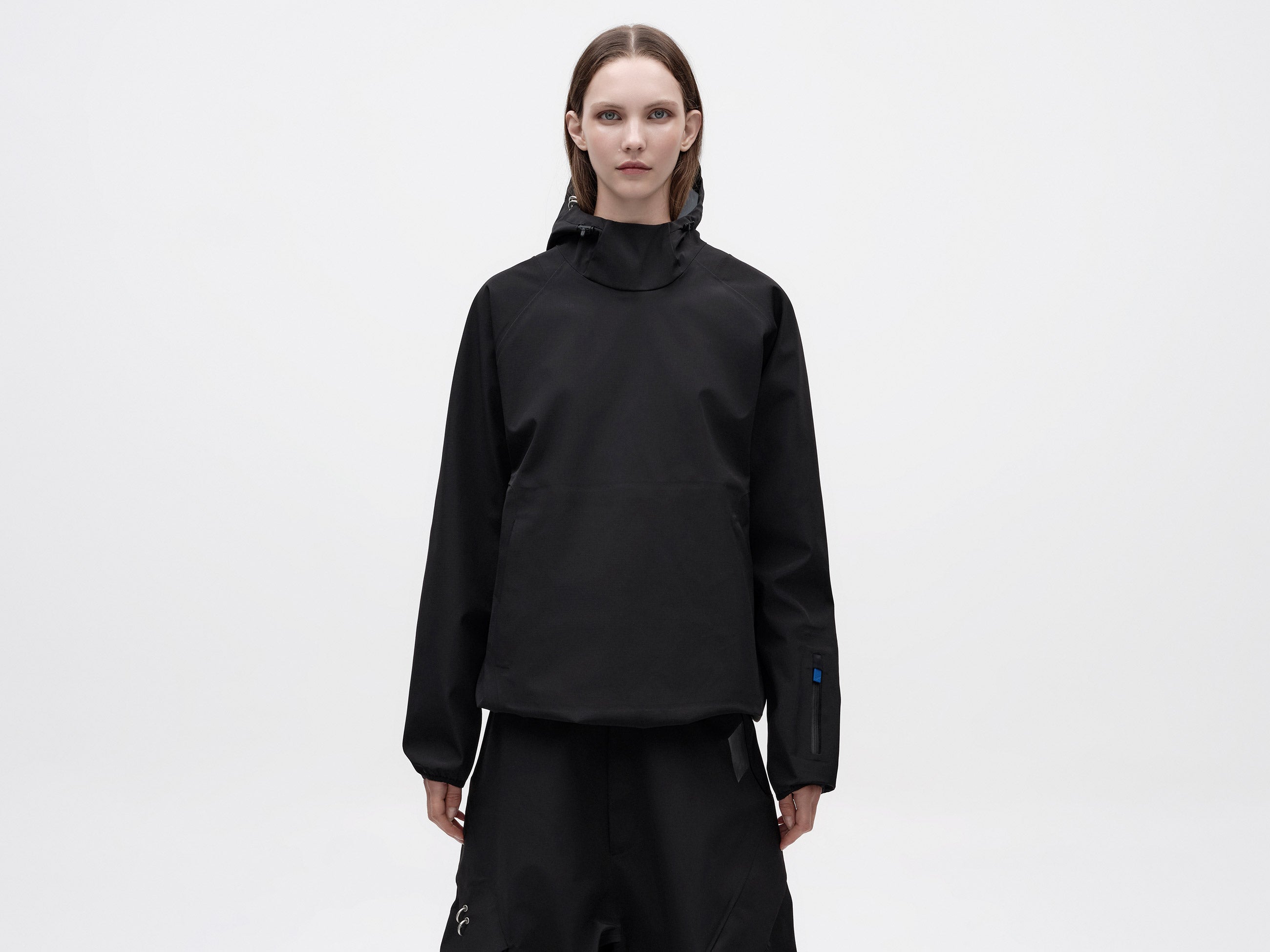 We11done X Templa Korax Ripstop Shell Hoodie - Black