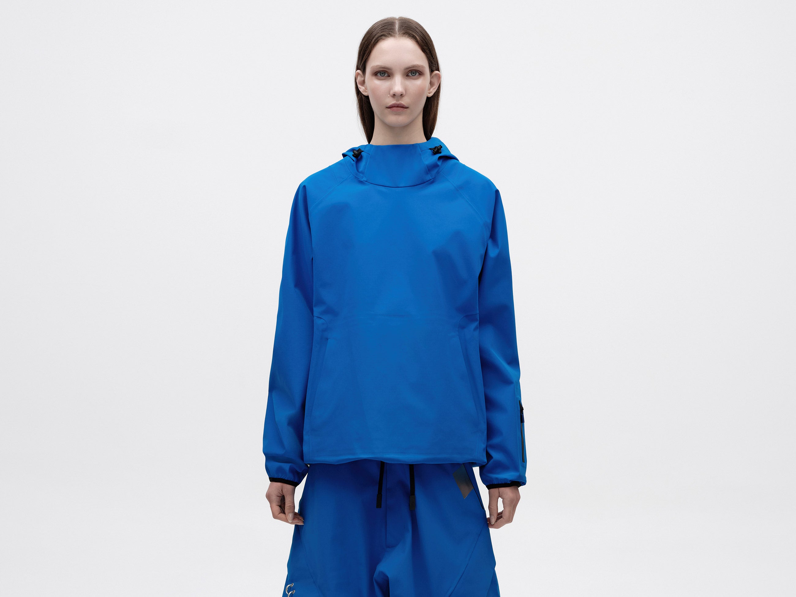 We11done X Templa Korax Ripstop Shell Hoodie - Cobalt Blue