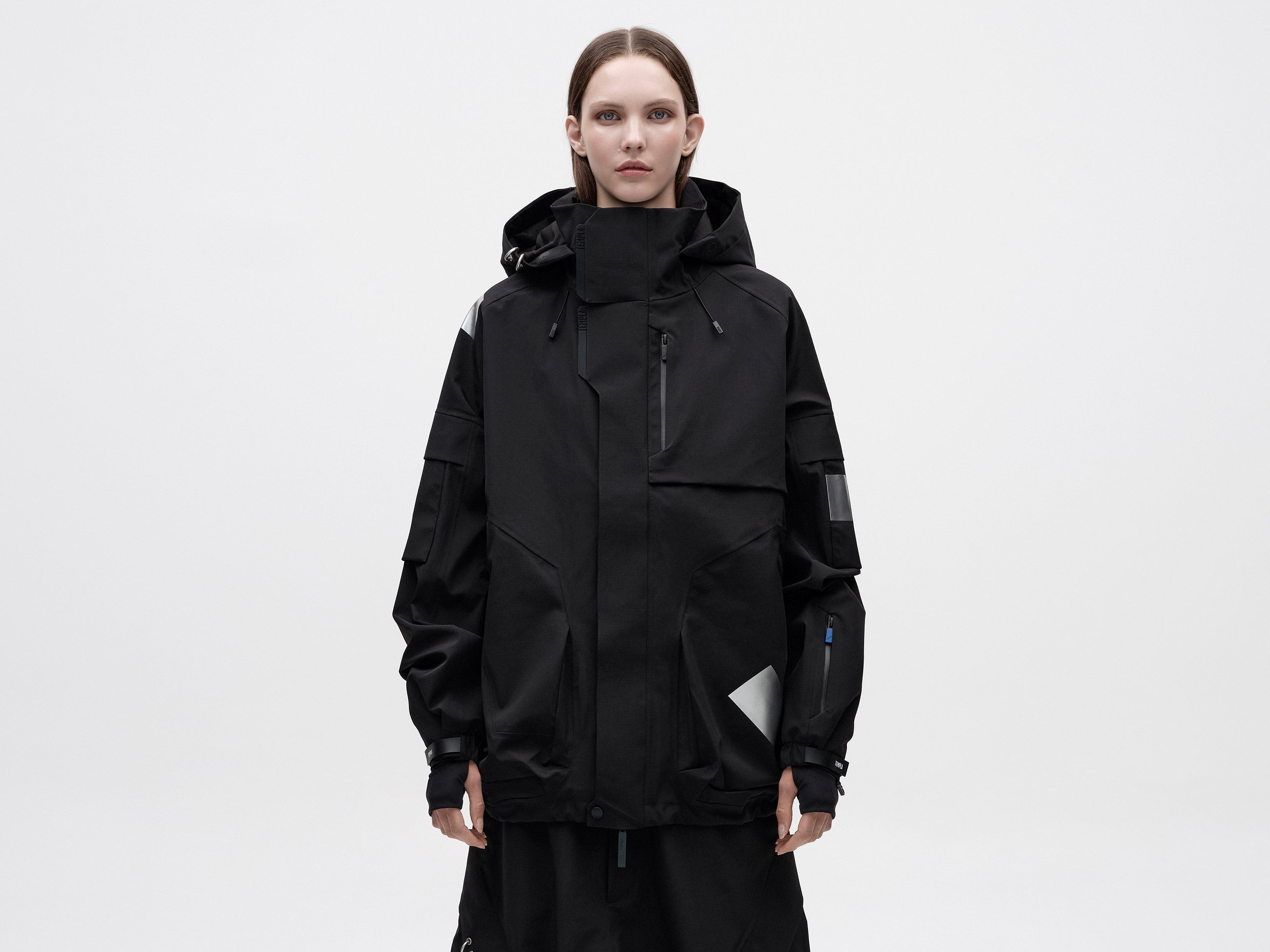 We11done X Templa Catalyst Ripstop Shell Coat - Black