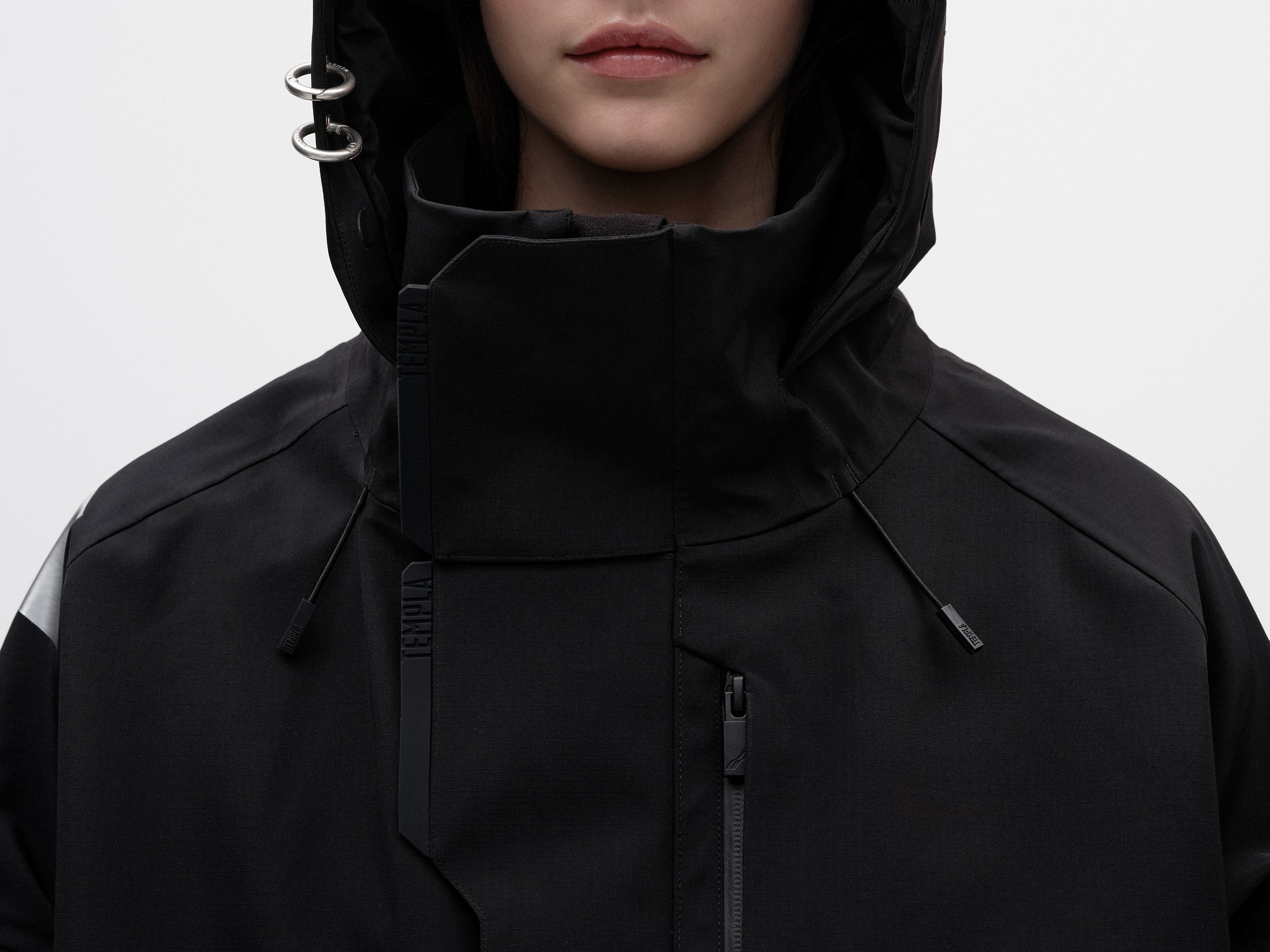 We11done X Templa Catalyst Ripstop Shell Coat - Black