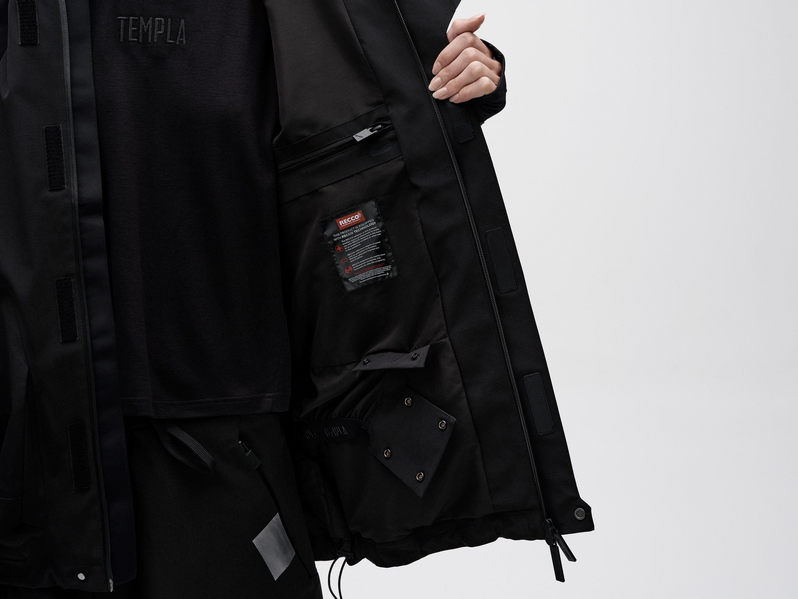 We11done X Templa Catalyst Ripstop Shell Coat - Black