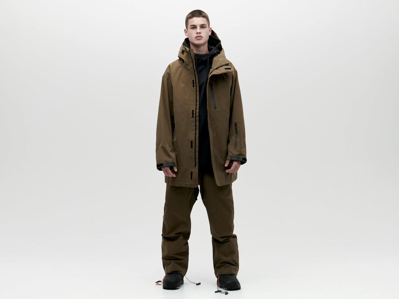 Temp 3/4 Shell Jacket - Olive Green