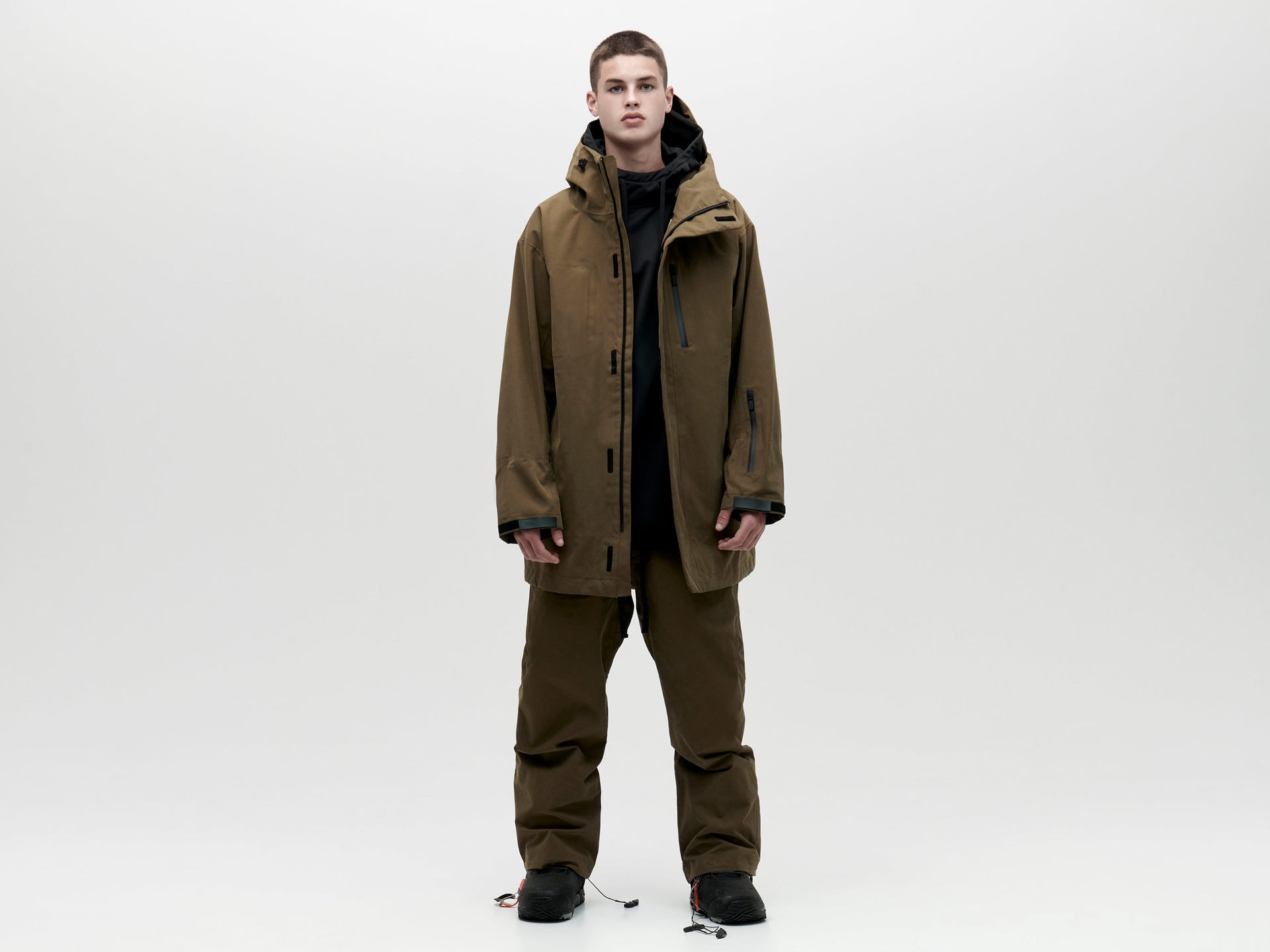 Temp 3/4 Shell Jacket - Olive Green