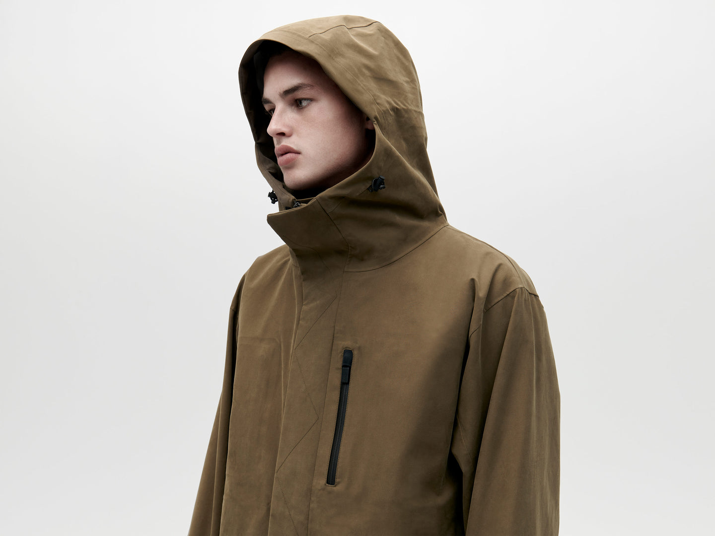 Temp 3/4 Shell Jacket - Olive Green